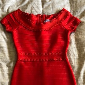 Herve Leger sexy but classy red mini